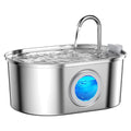 Cat Fountain with Water Level Window 3.2L Stainless Steel Pet Water Fountain Cat Dog Water Dispenser for Multiple Pets
