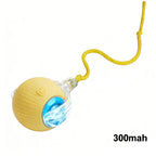 Electric Cat Toy Ball with Tail Rope 300mah USB Rechargeable Self-Moving Rolling Robot Mouse for Indoor Exercise for Kitten