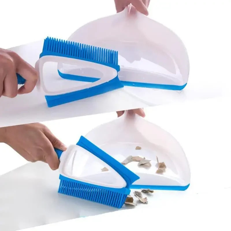 Squeegee Water Sweeper Broom Floor Plastic Pet Hair Remover Indoor Mini Broom Dustpan Home Dog Cleaning Tools