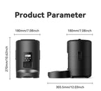 2L Durable Plastic Automatic Dog Feeder with LCD Display Portable Easy to Clean Button Control Smart Cat Feeder