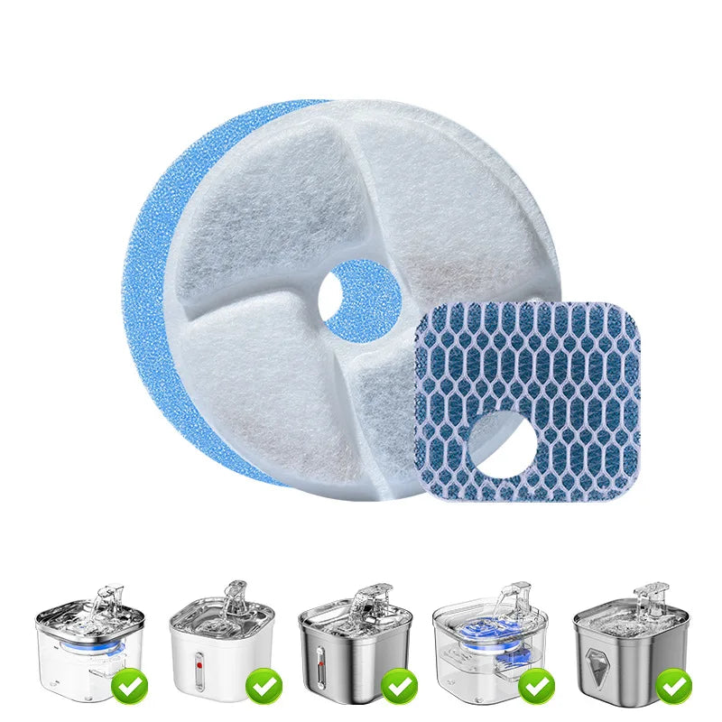Wholesale Cat Water Fountain Replacement Filters Activated Circle Fountain Carbon Filter for Hot Sale Fountain Manufacturer