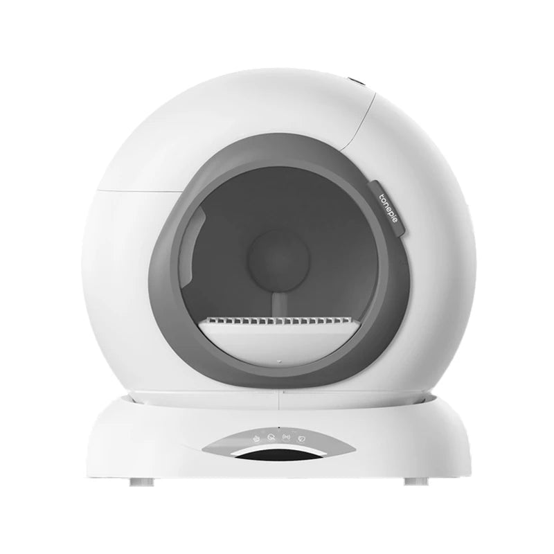 2026 New Tonepie Ti + M 65L Plastic Automatic Cat Litter Box Smart APP Control Semi-Enclosed Self Cleaning Litter Box OEM
