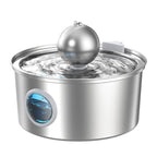 Best Seller OEM 3.2L Stainless Steel Cat Water Fountain Automatic Pet Water Dispenser with Charging Power Source