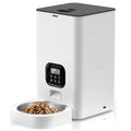 OEM 4L/6L Smart Pet Feeder Timed Cat Dry Food Dispenser Button Control Voice Recorder Smart Dog Feeder with Stainless Steel Bowl