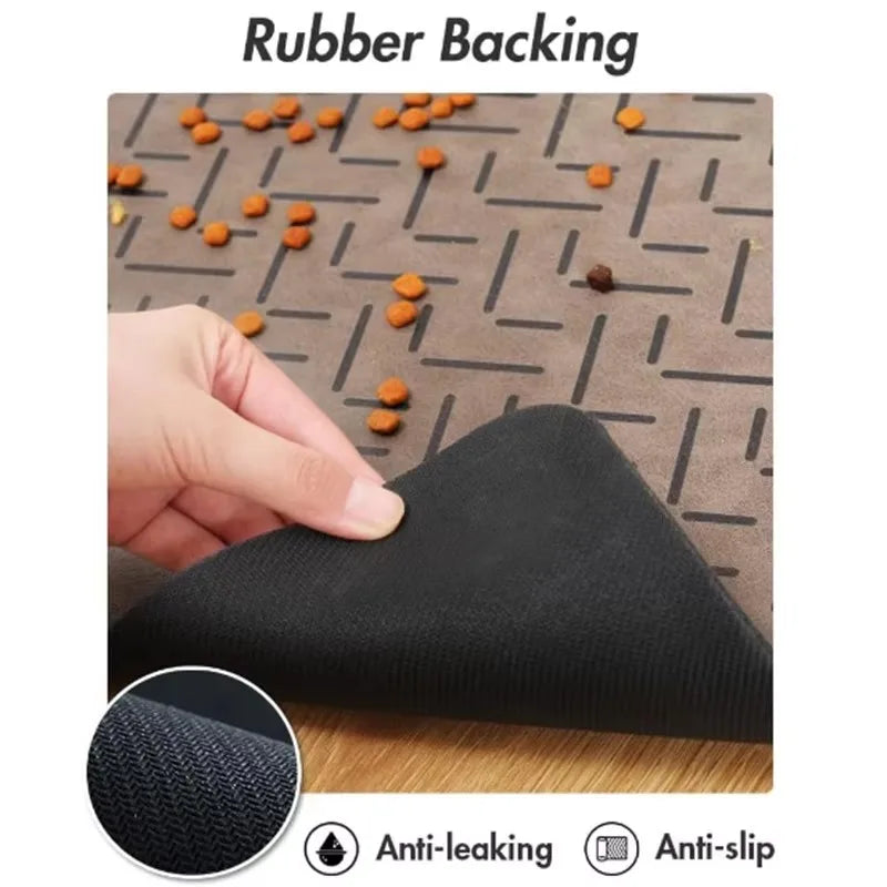 Wholesale Silicone Pet Bowls Mat Non Slip Pet Food Mat Dog Cat Square Bone Shaped Pet Feeding Mat