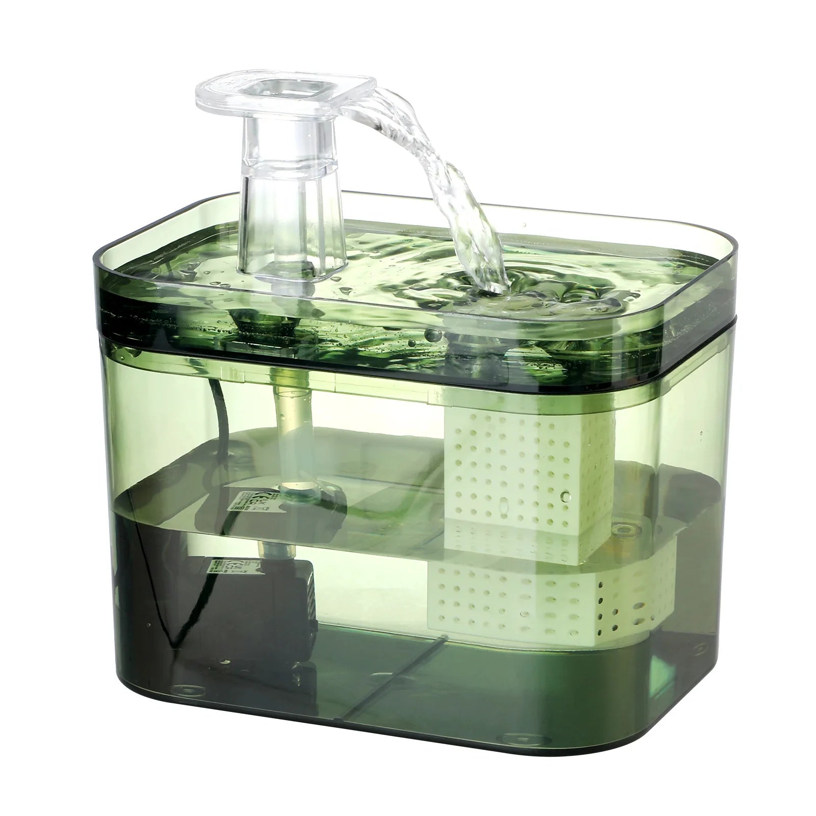 Custom 1.5L Automatic Pet Water Fountain for Cats & Dogs USB Quiet Cat Water Fountain Cat Drinking Fountain with Light