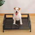 Large Carbon Steel Dog Bed Off-The-Ground Moisture-Proof with Removable Washable Feature Universal Camp Pet Bed for Summer