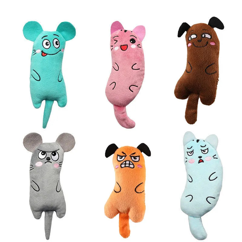 Eco-Friendly Bite-Resistant Cat Toy Plush Interactive Pet Cat Toys with Catnip Cloth Mouse Supplies