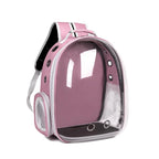 Large Capacity Cat Backpack Transparent Pet Carrier with Breathable Design Portable Double Shoulder Bag for Cats with Zip