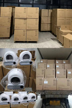 OEM Automatic Cat Litter Box Self Cleaning Litter Box Semi-Enclosed 65L Cat Litter Box Cat Toilet Litter Tray Cat Products