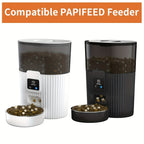 WiFi Remote Intelligent Pet Feeder Automatic Dog and Cat Food Dispenser with Scheduled Feeding Smart Indoor Plastic Cat Feeder