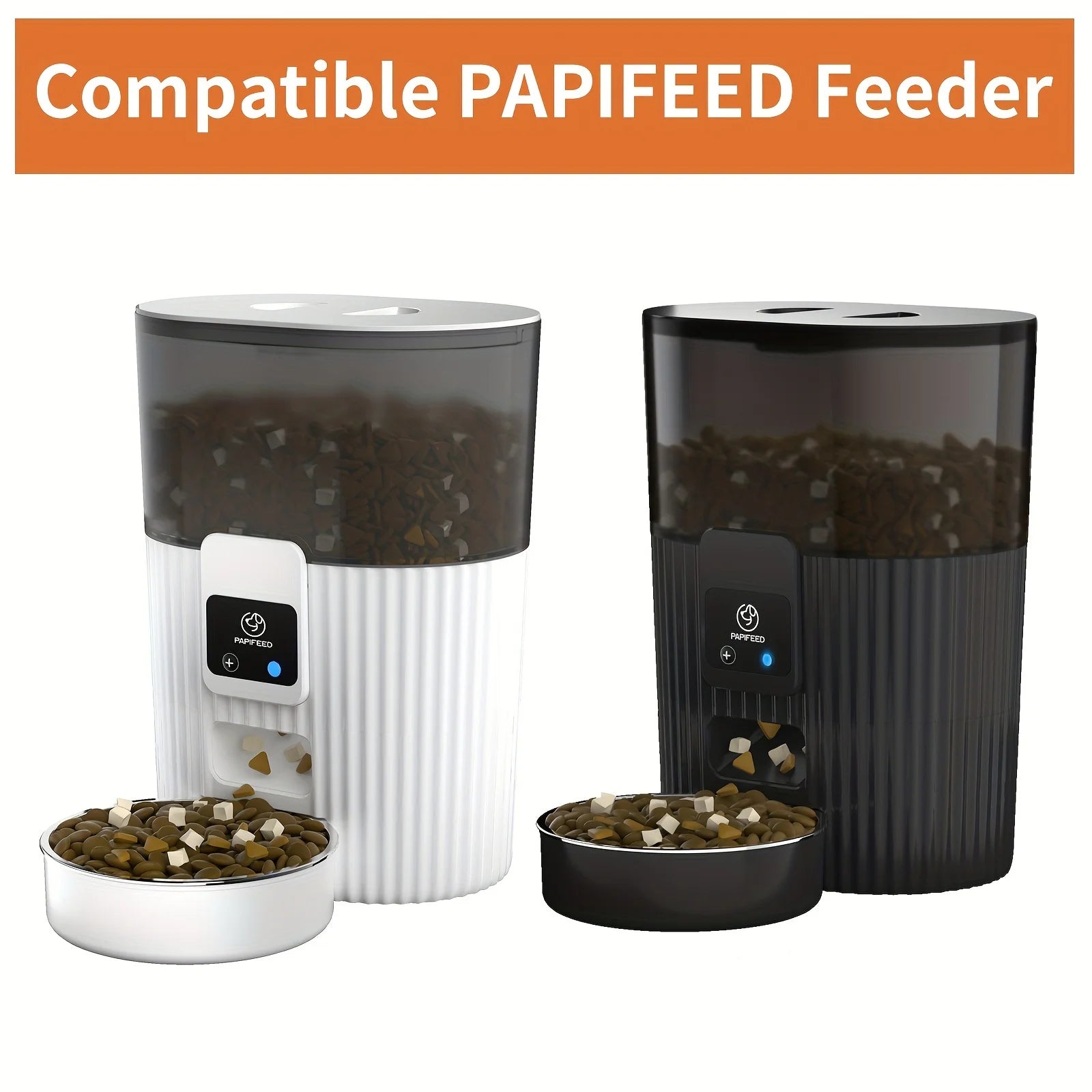 WiFi Remote Intelligent Pet Feeder Automatic Dog and Cat Food Dispenser with Scheduled Feeding Smart Indoor Plastic Cat Feeder