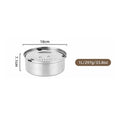 3L Stainless Steel No Spill Water Bowl for Dogs Non-Slip Slow Dog Bowl Water Feeder Dispenser for Medium Large Dogs