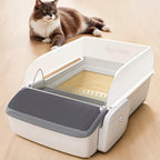 7L Plastic Automatic Cat Litter Box APP Control Smart Open-top Self-cleaning for Cat Toilet Customized LOGO