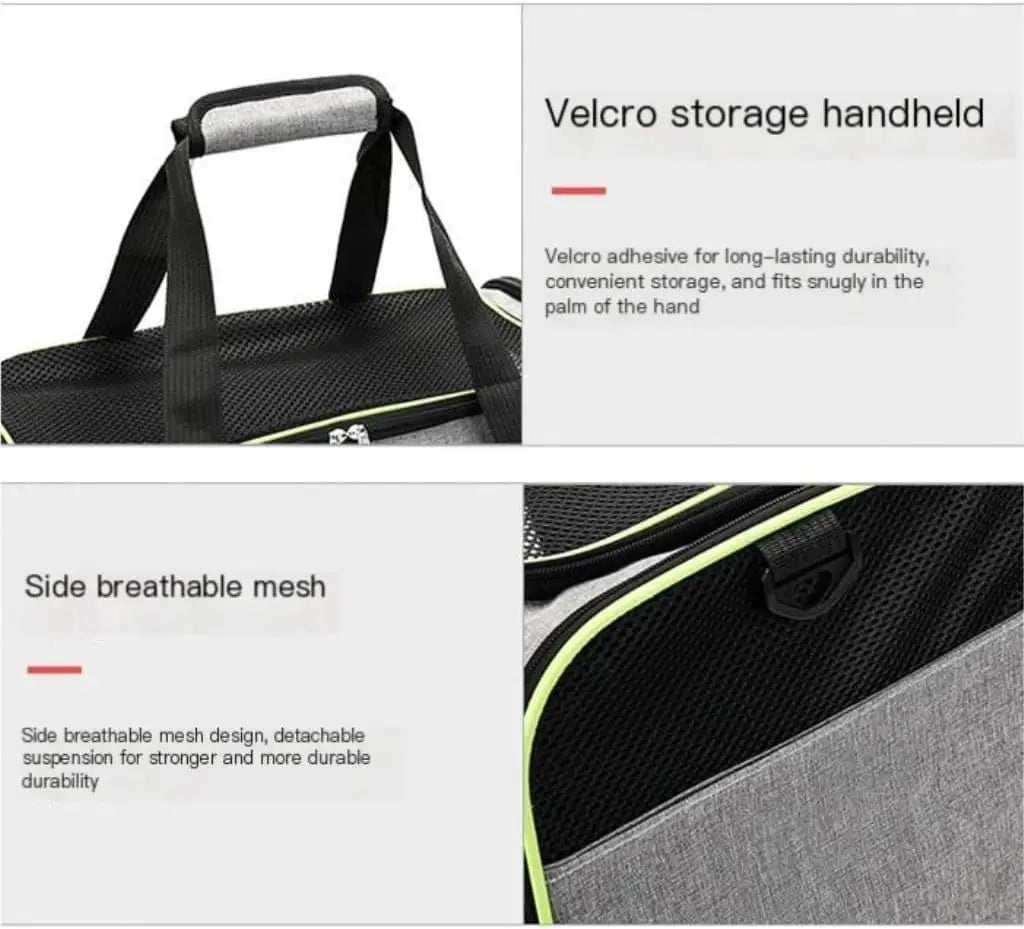 Travel Cat Bag Fashionable Cat Bag Portable Small Foldable Mounted Travel Expandable Portable Pet Bag Pet Carrier