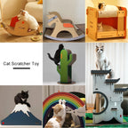 Petree Cat Scratcher Tower Home Furniture Cat Toys Tree Pets Sisal Post Climbing Frame Toy Cat Scratching Board Corrugated Paper