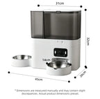 2026 New 5L Automatic Cat Feeder with Stainless Steel Water Bowl Dog 5G Smart Pet Feeder with Camera Voice Interaction OEM ODM
