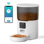 OEM 4L Automatic Cat Feeder APP Smart Pet Feeder Slow Pet Food Dispenser WIFI Time Seting Auto Pet Feeder Manufacturer