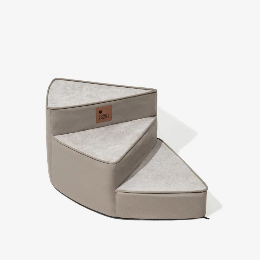 Custom Luxury Modern Foldable Waterproof Cotton Removable Spiral Pet Stairs Step Ease Anti-scratch Cover Dog Stairs