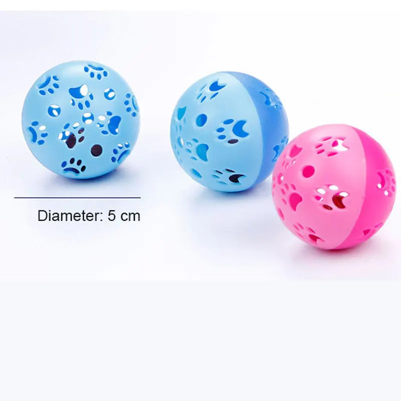 Funny Eco-Friendly 5cm Plastic Planet Ball Cat Toy Creative Color Interactive Kitten Training Chew Pet Supplies with Bell