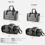 Travel Cat Bag Fashionable Cat Bag Portable Small Foldable Mounted Travel Expandable Portable Pet Bag Pet Carrier