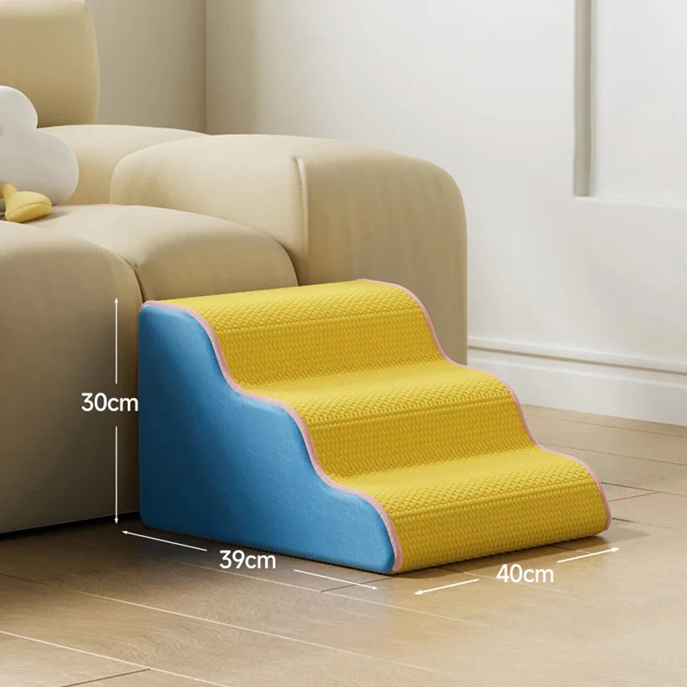 Wholesale Dog Stairs Cat Ramp Ladder Pet Stair with Memory Foam Sponge for Bed & Sofa Removable Washable Training Stairs