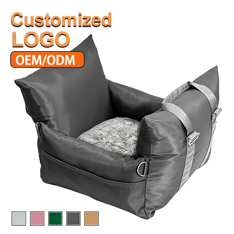 Waterproof Dog Car Seat Bed Soft Luxury Dog Beds Travel Pet Carrier Bag Pet Car Seat Custom LOGO Designer Dog Products