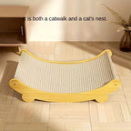 Deluxe Sisal Cat Bed Cat Scratch Board Detachable Washable Comfortable Pet Hammock for Cats Toys Pet Accessories