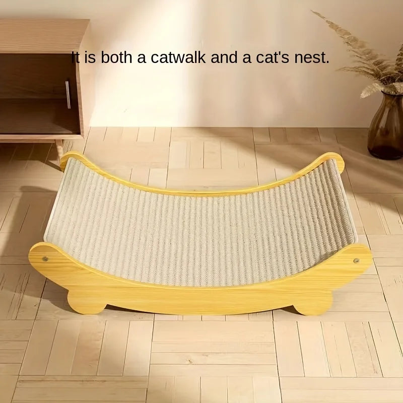 Deluxe Sisal Cat Bed Cat Scratch Board Detachable Washable Comfortable Pet Hammock for Cats Toys Pet Accessories