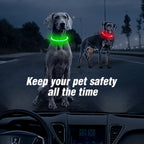 Electronic Pet LED Dog Collar Led Dog Glow in Dark Adjustable Luminous Pet Collars Night Safety Dog LED Collar Pet Supplies