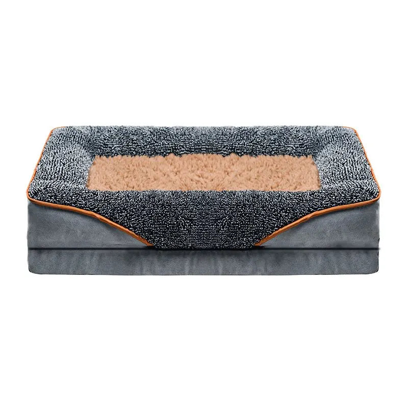 Removable and Washable Dog Sofa Large Dog Bed Suitable for All Seasons Dog Nest Comfortable Soft Cat Sofa Bed With Raised Edges