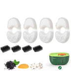 4pcs Automatic Cat Water Fountain Filters Set Pet Water Fountain Filter Health-Boosting Filterction System Essential Cat