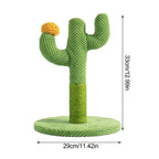 Cat Scratcher Post Sisal Rope Post Cactus Shape Cat Tree for Scratching Cat Tower With Plush Ball Toy Climb Tool