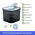 ODM OEM 2L 5000mah Wireless Pet Water Dispenser Automatic Circulation Smart Cat Fountain Custom Dog Water Fountain Pet Supplies