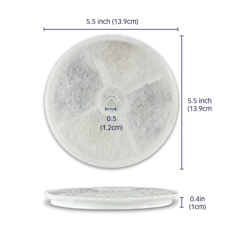 5pcs/Pack Cat Water Fountain Replacement Filters Compatible for PETKIT EVERSWEET 2S,3/3Pro,Solos Pet Water Dispenser Filters