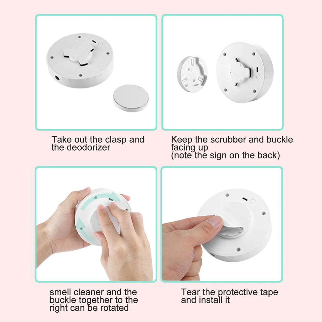 Intelligent Home Air Purifier Electronic Cat Litter Smell Remover Plastic Toilet Cleaner Filter Smart Pet Supplies Deodorizer