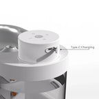 4L 5000mAh Automatic Pet Water Dispenser Wireless Stainless Steel Bowl Cat Drinking Fountain Charging Sensor Oval Shape Battery