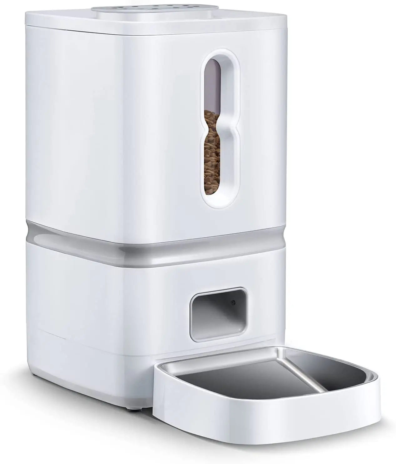 7L Automatic Cat Feeder 1-4 Meal Portion Automated Food Dispenser Timed Cat Feeders for Dry Food Smart Feeder