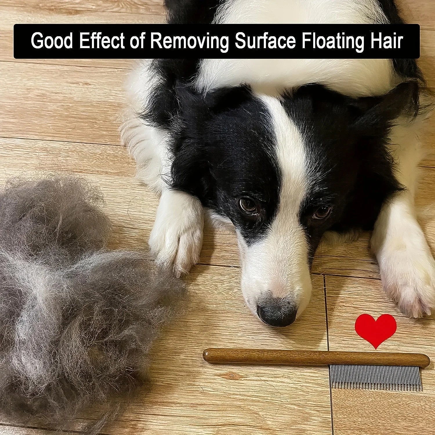 Professional Pet Grooming Brush Gentle Slicker Softwood Hair Remover Durable Wooden Handle Safe Portable Fluffy Coat Care Tool