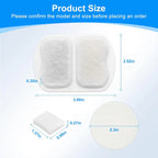 8 Sets Automatic Portable Dog Water Fountain Filter Replacement Filters Compatible for 7L/230oz Stainless Steel Pet Water Bowl