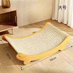 Deluxe Sisal Cat Bed Cat Scratch Board Detachable Washable Comfortable Pet Hammock for Cats Toys Pet Accessories