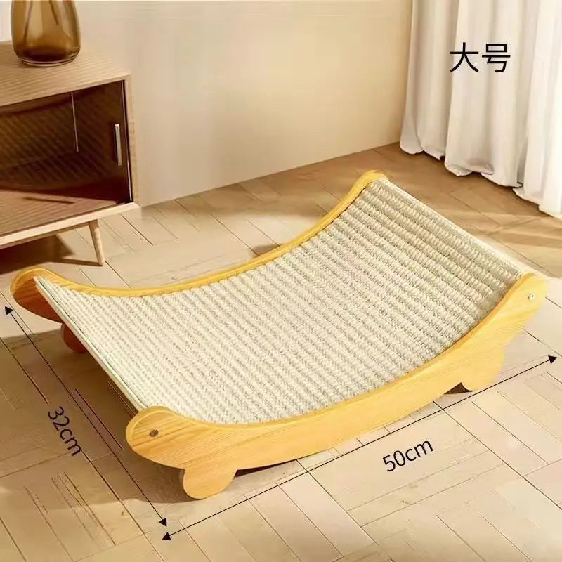 Deluxe Sisal Cat Bed Cat Scratch Board Detachable Washable Comfortable Pet Hammock for Cats Toys Pet Accessories