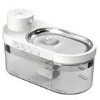 4L 5000mAh Automatic Pet Water Dispenser Wireless Stainless Steel Bowl Cat Drinking Fountain Charging Sensor Oval Shape Battery