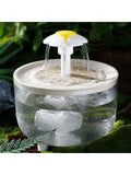 1L Mini Constant Temperature Heating USB Wood Texture Automatic Cat Water Fountain Pet Water Dispenser