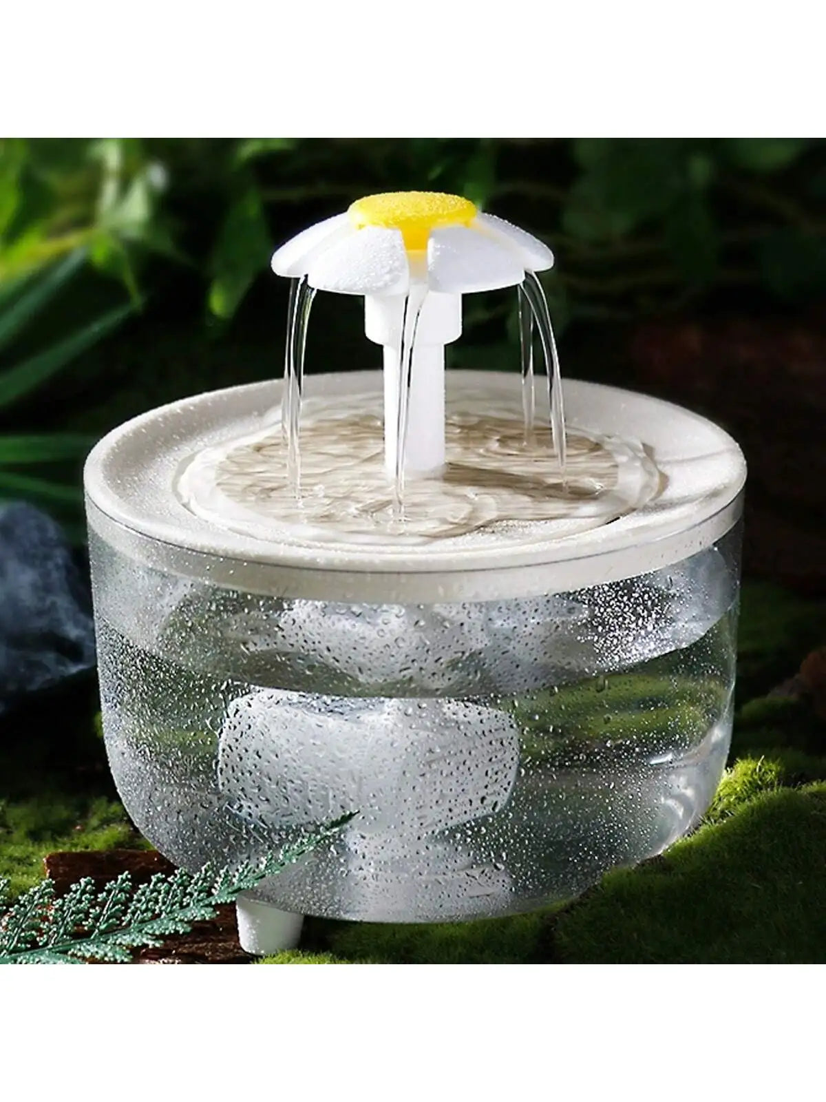 Constant Temperature Heating USB Wood Texture 1L Mini Cat Fountain Pet Water Dispenser With Automatic Circulating Filtration