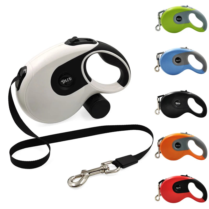 5m Durable Dog Leash Automatic Pet Accessories Belt Retractable Pet Leash for Dogs Leads Extending Dog Walking Leash Rope