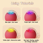 Interactive Cat Ball Toy Automatic Rolling Ball with Tail Rechargeable Smart Pet Interactive Toy Intelligent Mouse for Cat