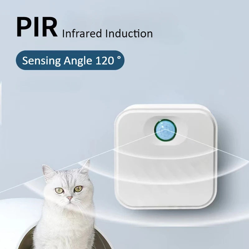 4000mAh Smart Cat Odor Purifier for Cat Litter Box Deodorizer Chargeable Pet Toilet Air Purifier Dog Pet Toilet Deodorant