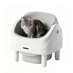 Custom Open-Top Automatic Cat Litter Box Self-cleaning Litter Box for Cats APP Control Odor-Free Waste Disposal with Trash Bags