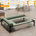 Large Breathable Mesh Dog Bed Off-The-Ground Moisture-Proof with Removable Washable Feature Universal Camp Bed for Summer Winter